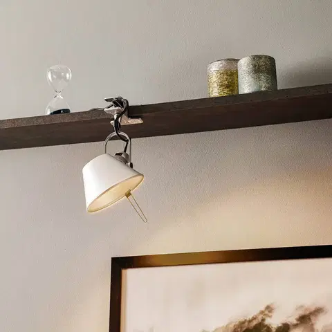 Stolové lampy s klipom Artemide Dizajnová upínacia lampa Artemide Tolomeo Pinza