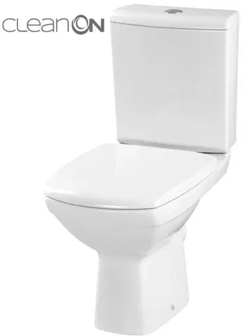 Kúpeľňa CERSANIT - WC KOMBI 482 CARINA NEW CLEAN ON 010 3 / 5l + sedadlo duraplastu soft close K31-044