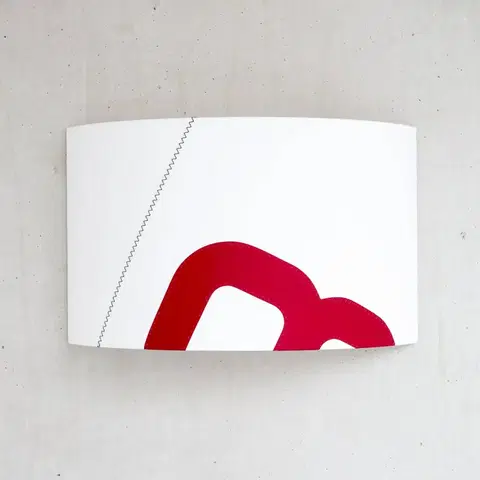 Nástenné svietidlá lumbono Nástenné svetlo Heimathafen plachta, biela/červená