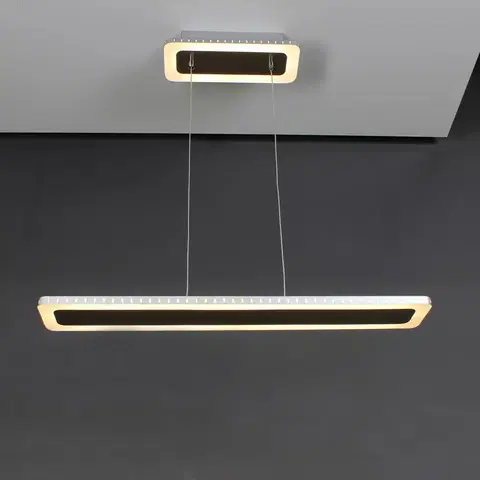 Závesné svietidlá Eco-Light LED svetlo Solaris 3-step-dim 70 cm strieborná
