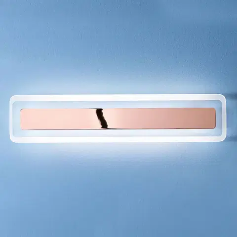 Nástenné svietidlá Linea Light Nástenné LED svietidlo Antille meď 61,4 cm