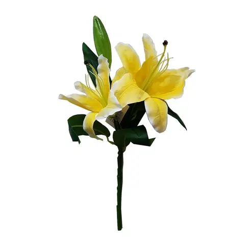 Kvety Umelá ľalia žltá, 42 cm