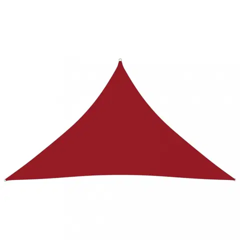 Stínící textilie Tieniaca plachta trojuholníková 5 x 5 x 6 m oxfordská látka Dekorhome Červená