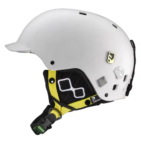 Snowboardové a lyžiarske helmy Lyžiarska prilba SALOMON Brigade White Matt - XS (52)
