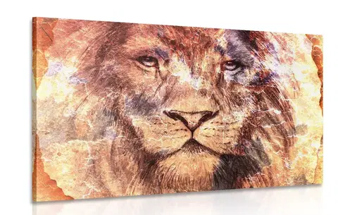 Obrazy zvierat Obraz tvár leva