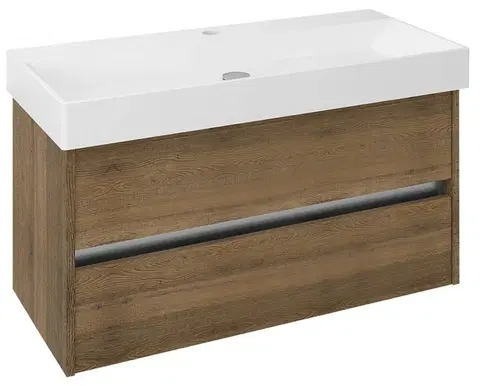 Kúpeľňa SAPHO - NIRONA umývadlová skrinka 95x51,5x43cm, dub Sherwood NR100-1515