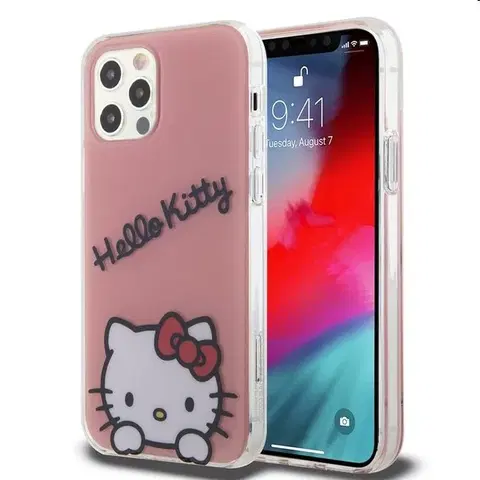Puzdrá na mobilné telefóny Zadný kryt Hello Kitty IML Daydreaming Logo pre Apple iPhone 12/12 Pro, ružová 57983116917