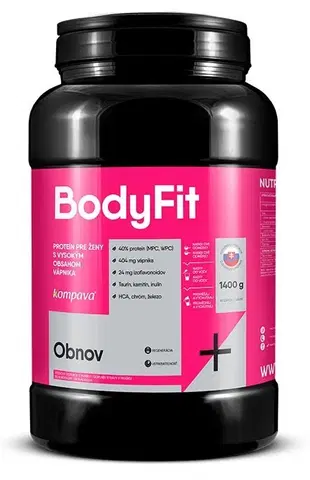 Proteíny pre ženy BodyFit - Kompava 420 g Jahoda