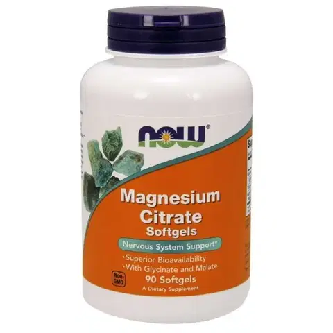 Magnézium NOW Foods Magnézium citrát Softgelové kapsuly