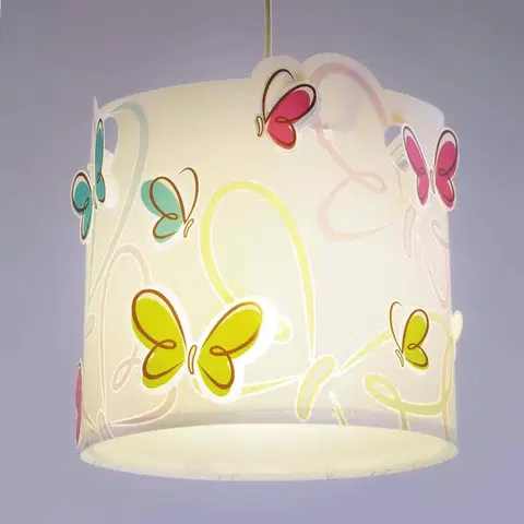 Závesné svietidlá Dalber Pružinové závesné svetlo Butterfly