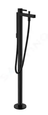 Kúpeľňové batérie HANSGROHE - Finoris Vaňová batéria do podlahy, s príslušenstvom, matná čierna 76445670