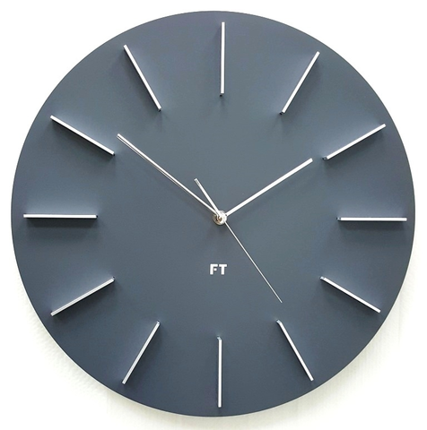 Hodiny Dizajnové nástenné hodiny Future Time FT2010GY Round grey 40cm