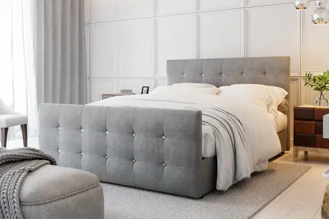 Manželské postele CROATA čalúnená manželská posteľ 160 x 200 cm, COSMIC 160