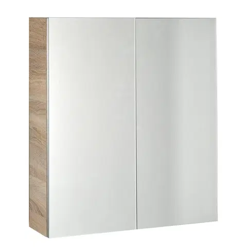 Kúpeľňový nábytok AQUALINE - VEGA galérka 60x70x18cm, dub platin VG860