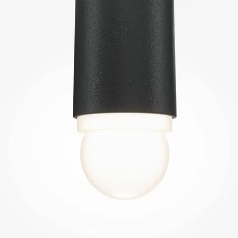 Závesné svietidlá Maytoni Závesné svietidlo Maytoni Cascade LED, čierne, 1 svetlo