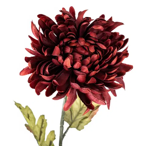 Kvety Umelá chryzantéma, v. 74 cm, vínová