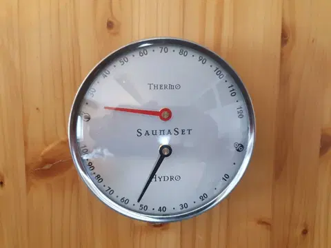 Saunové príslušenstvo Saunový teplomer / vlhkomer Dekorhome 10 cm