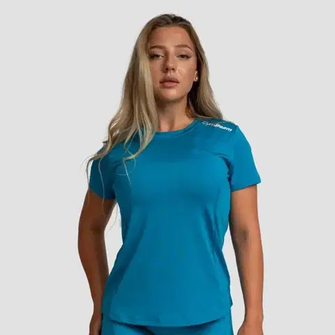 Tričká a tielka GymBeam Dámske športové tričko Limitless Aquamarine  XLXL
