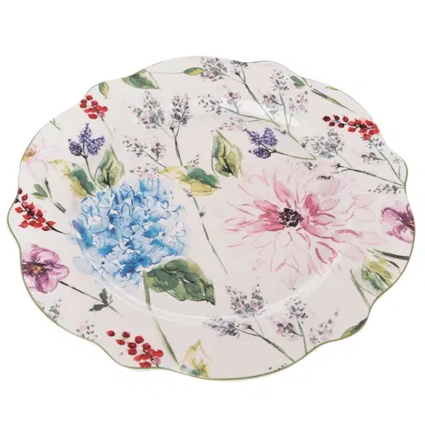 Taniere Porcelánový plytký tanier Flower Garden, 27 cm