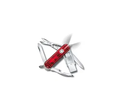 Camping a outdoor Victorinox Victorinox - Multifunkčný vreckový nôž s flash diskom 6 cm/11 funkcií červená 