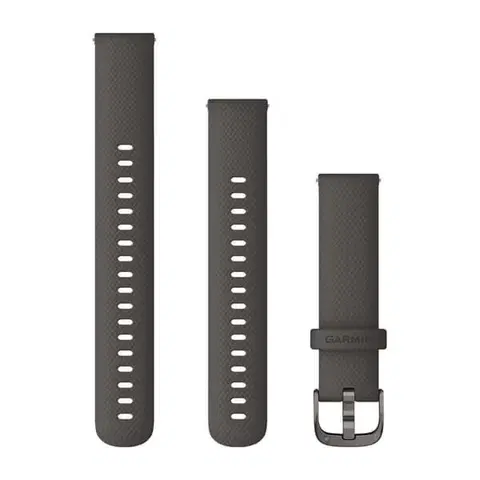 Príslušenstvo k wearables Garmin Quick Release silikónový remienok 18 mm, granite/slate