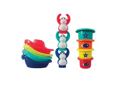Hračky do vody LUDI - Sada hračiek do kúpeľa Opičky