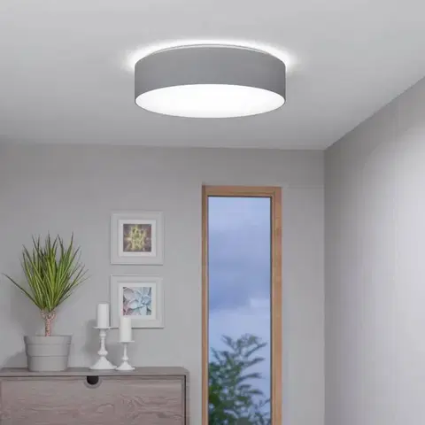 SmartHome stropné svietidlá EGLO connect EGLO connect Romao-Z stropné LED svetlo Ø57cm sivá