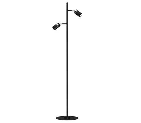 Lampy  Stojacia lampa JOKER 2xGU10/25W/230V čierna/lesklý chróm 