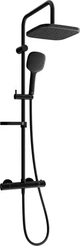 Sprchy a sprchové panely MEXEN/S - KX33 sprchový stĺp s termostatickou batériou čierna 771503391-70
