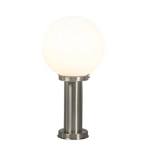 Vonkajsie osvetlenie Inteligentný vonkajší stĺp pod lampou z nehrdzavejúcej ocele 50 cm vrátane WiFi A60 - Sfera