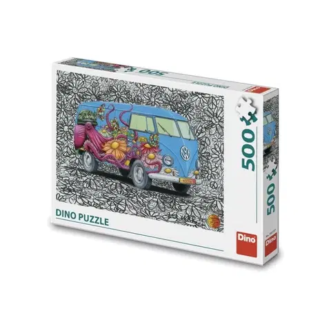 Hračky puzzle DINO - Hippies Vw 500 puzzle