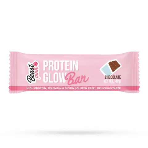 Proteínové tyčinky BeastPink Proteínová tyčinka GlowBar 40 g jahoda