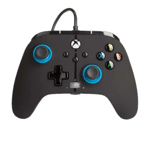 Gamepady Káblový ovládač PowerA Enhanced pre Xbox Series, Hint of Colour Blue 1518817-01