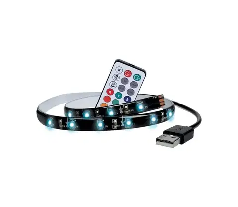 LED osvetlenie LED RGB pásek pro TV, 2x 50cm, USB, vypínač, dálkový ovladač WM504 