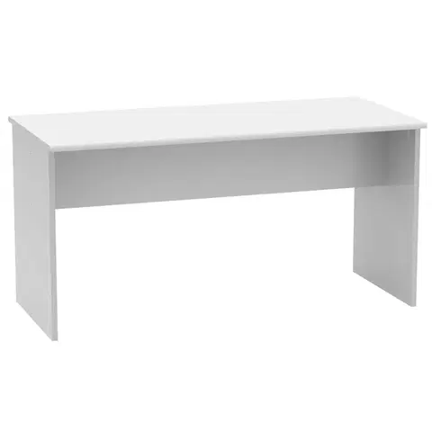 Písacie stoly Kancelársky stôl, obojstranný, biela, JOHAN 2 NEW 08