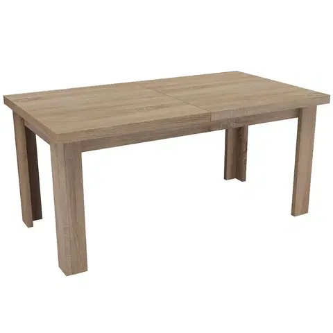 Jedálenské stoly Rozkladací stôl  veľký 160/200x90cm hľuzový dub