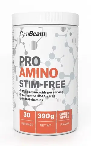 Komplexné Amino ProAmino Stim-Free - GymBeam 390 g Green Apple