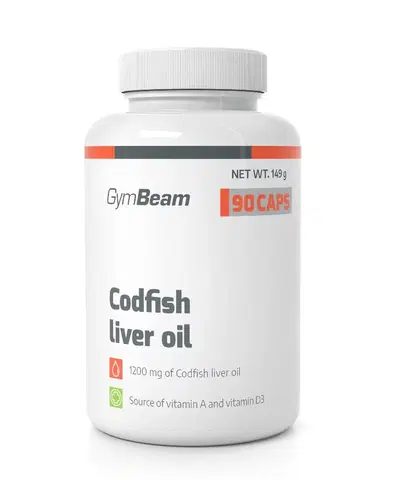 Vitamíny a minerály Codfish Liver Oil - GymBeam 90 kaps.