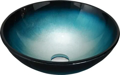 Kúpeľňa MEXEN - Mira sklenené umývadlo 42 cm, modrá 24124247