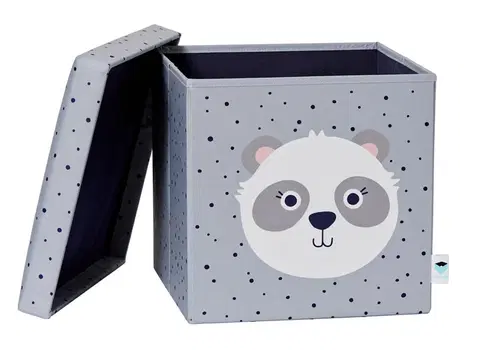 Boxy na hračky LOVE IT STORE IT - Box na hračky / stolička, Happy Kids - Panda