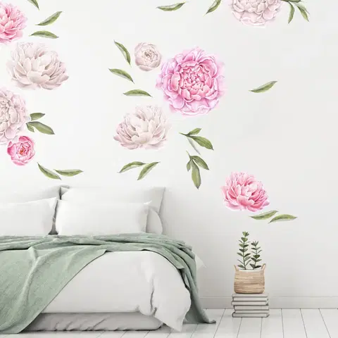 Nálepky na stenu Samolepiace tapety kvetov - Pivonky