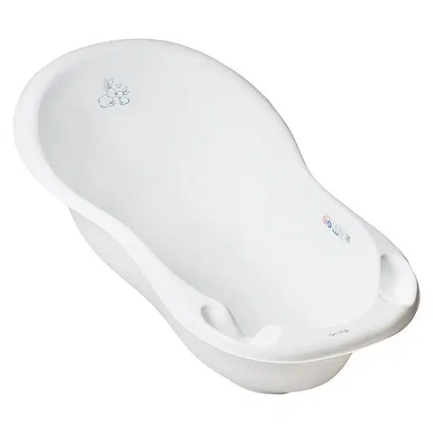 Kúpanie a hygiena Tega Detská vanička s výpusťou Lux Bunny biela, 102 cm