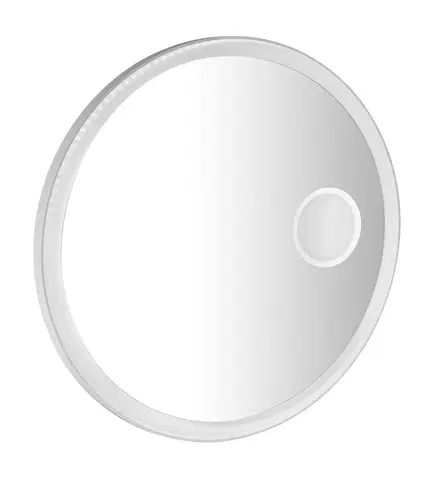 Kúpeľňa SAPHO - FLOAT okrúhle LED podsvietené zrkadlo, ø 80cm, kozm. zrkadlo, IR senzor, 3500-6500°K, biely FT800