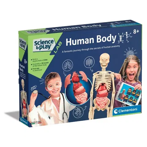 Drevené hračky Clementoni Detské laboratórium - ľudské telo