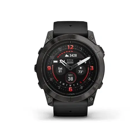 Inteligentné hodinky Garmin epix Pro (Gen 2) Sapphire, 51 mm, Carbon Gray DLC Titanium, Black band 010-02804-01