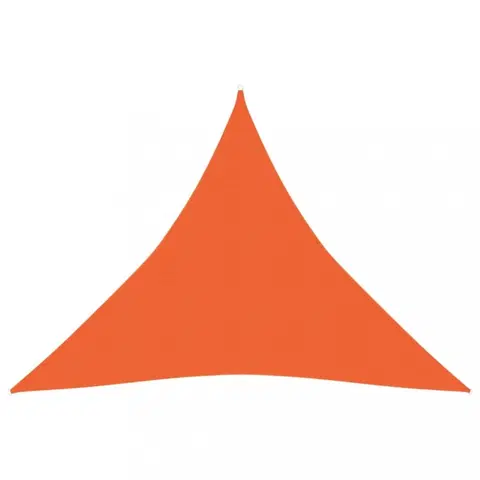 Stínící textilie Tieniaca plachta trojuholníková HDPE 3 x 3 x 3 m Dekorhome Oranžová