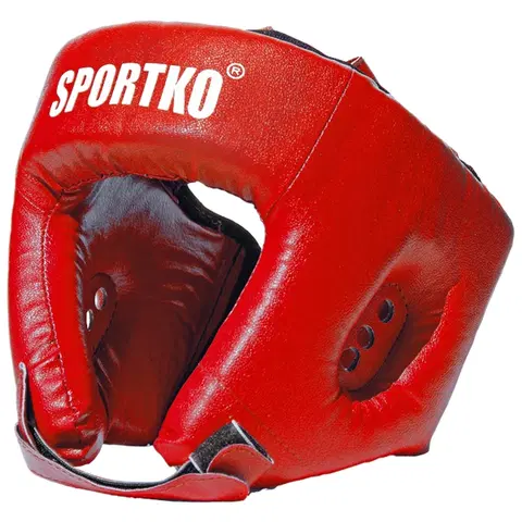 Boxerské prilby Boxerský chránič hlavy SportKO OD1 červená - L