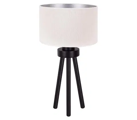 Lampy   - Stolná lampa LYON 1xE27/15W/230V krémová 