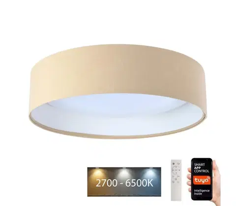 Svietidlá  LED Stropné svietidlo SMART GALAXY LED/24W/230V Wi-Fi Tuya béžová/biela + DO 