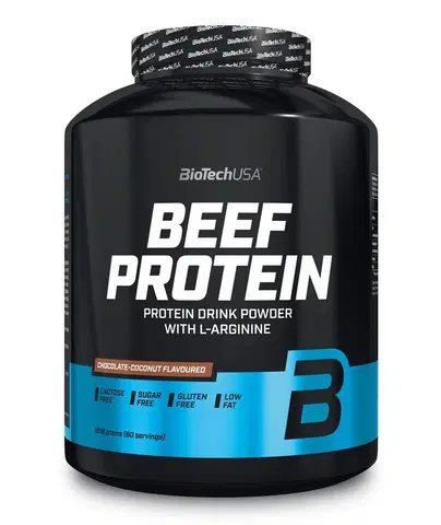 Hovädzie (Beef Protein) Beef Protein - Biotech USA 500 g sáčok Jahoda